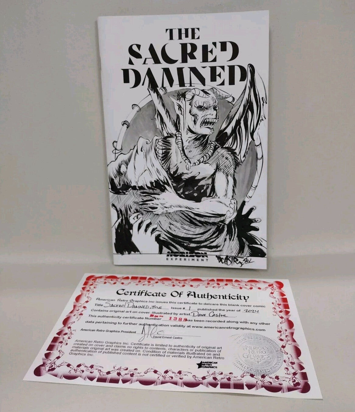 The Sacred Damned #1 (2024) Image Comic Sketch Variant W Original Dave Castr Art