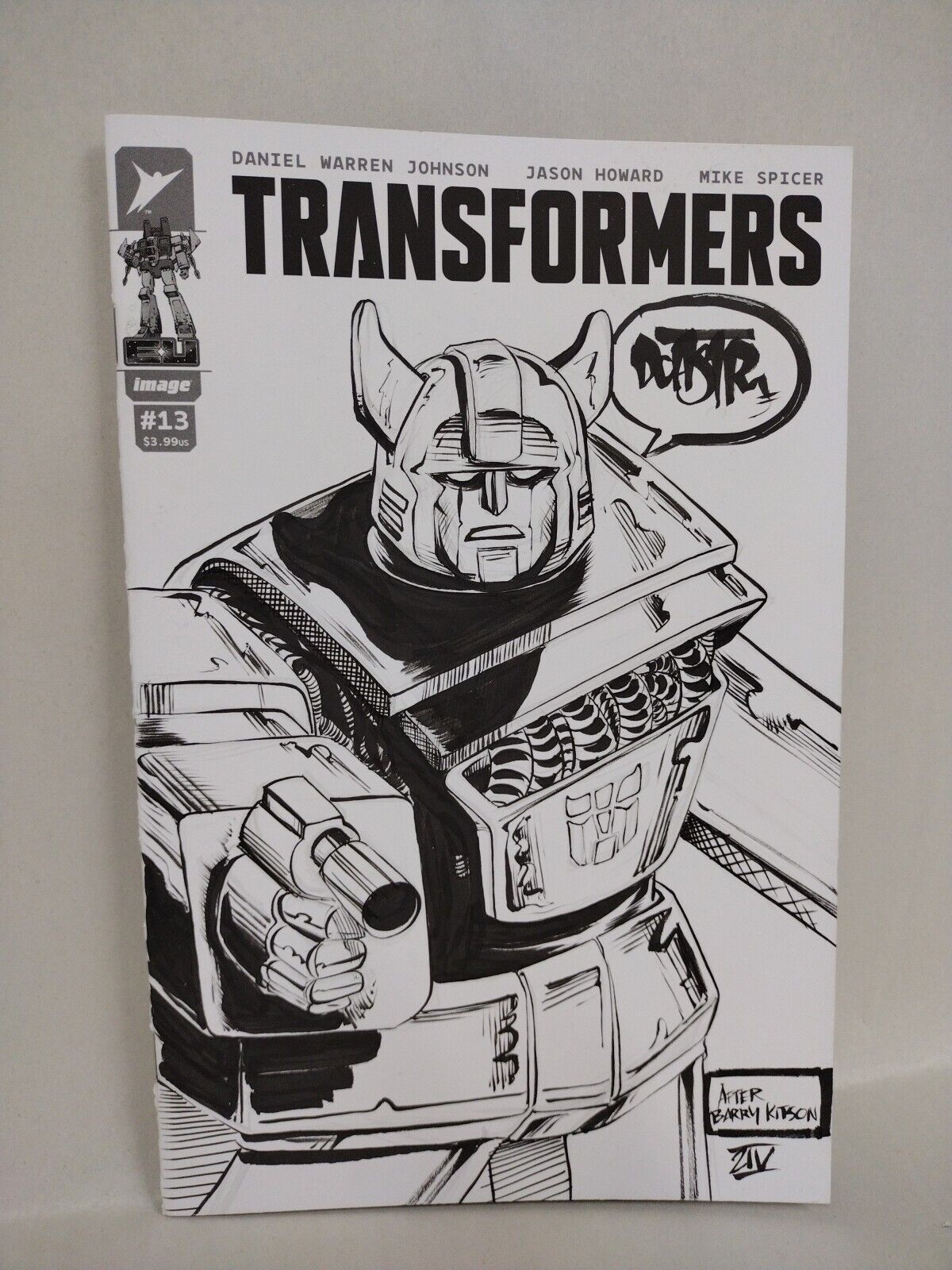 Transformers #13 (2024) Image Comic Sketch Var Cover W Original Cliff Jumper Art