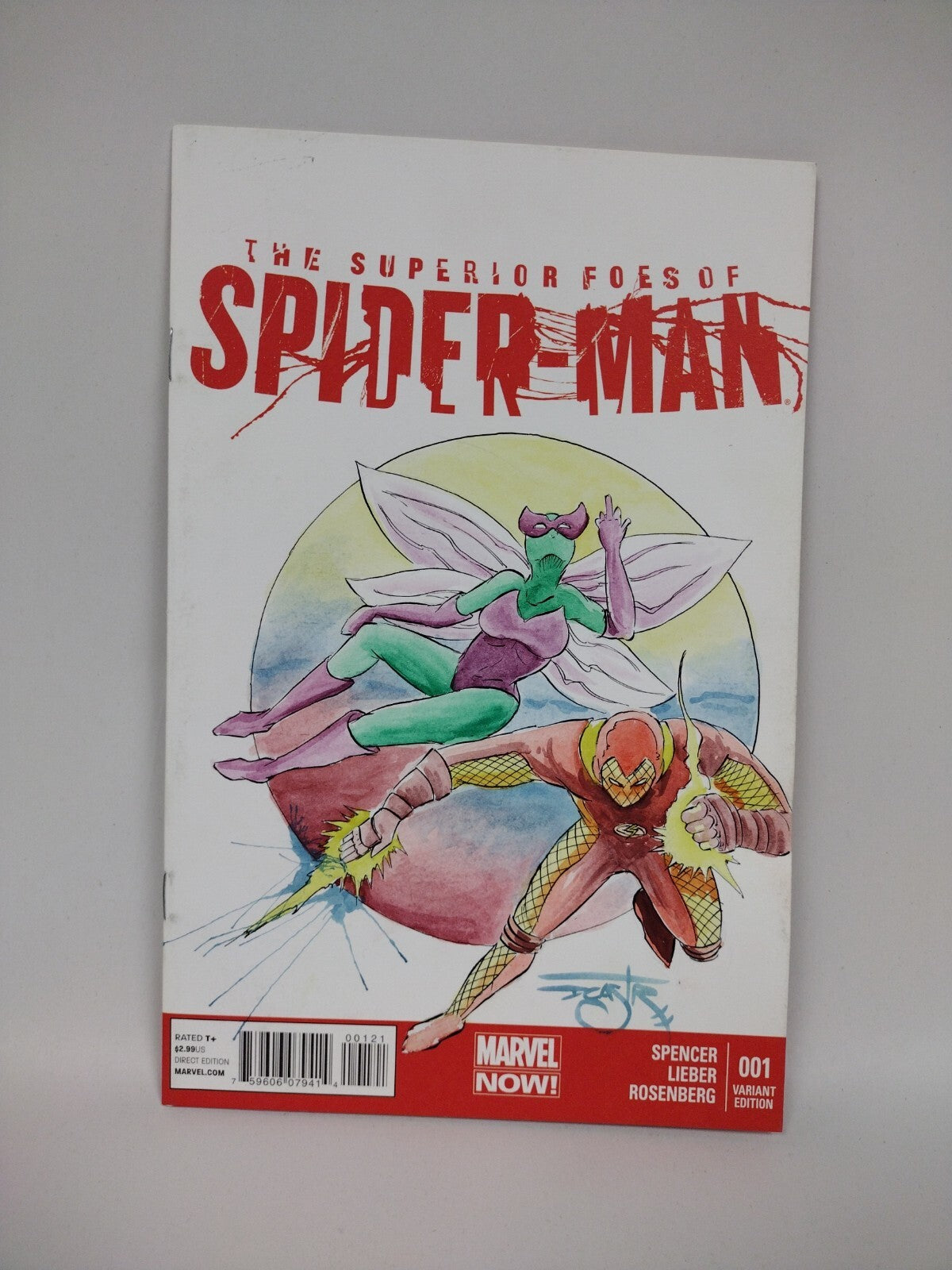 Superior Foes of Super-Man #1 (2013) Sketch Variant Comic Original DCastr Art 