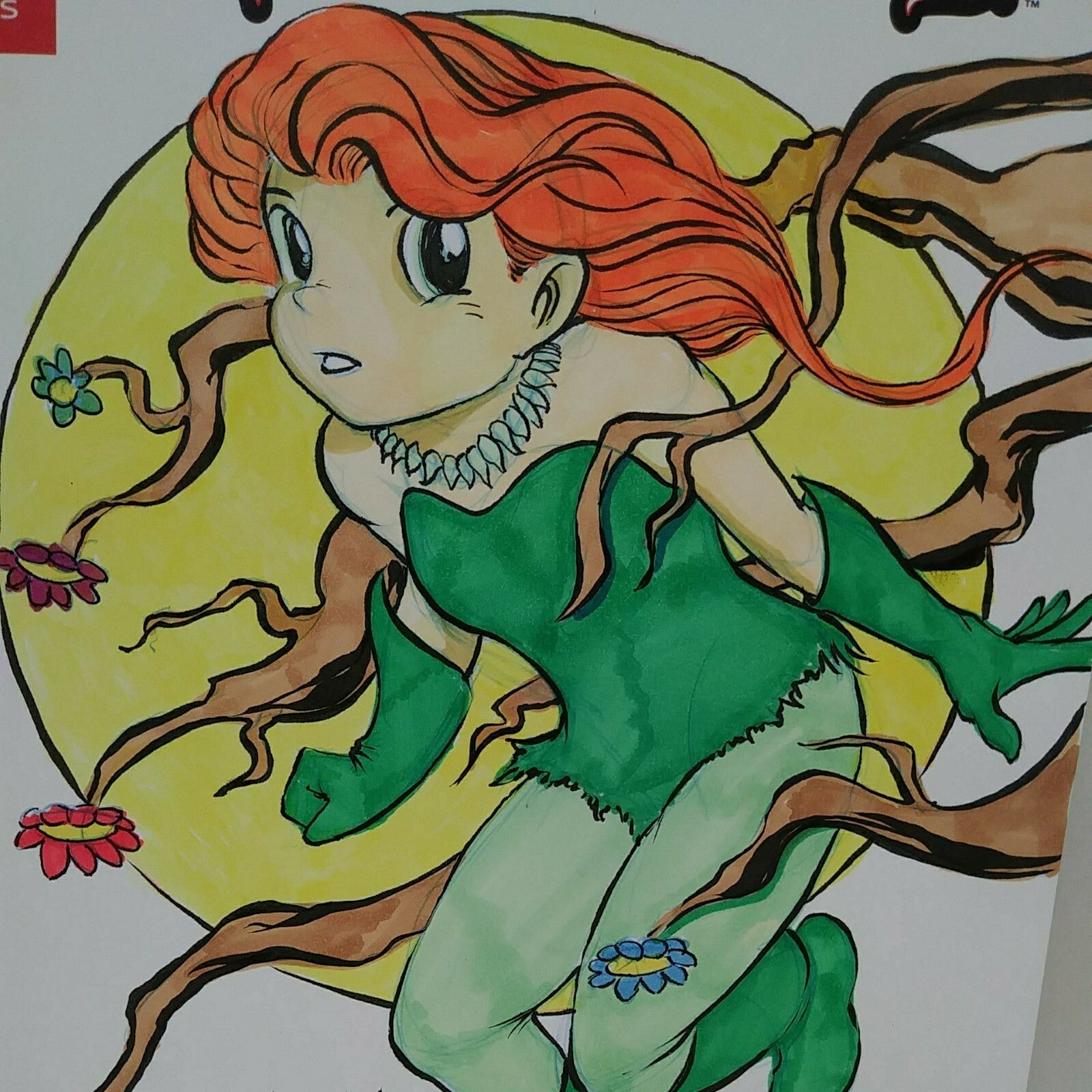 Harley Quinn Poison Ivy 1 (2019) DC Sketch Cover Comic W Original Dave Castr Art