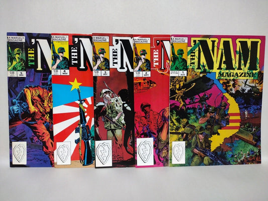 The NAM Magazine (1988) Marvel Comic Lot Set #1 2 3 4 5 Michael Golden FN