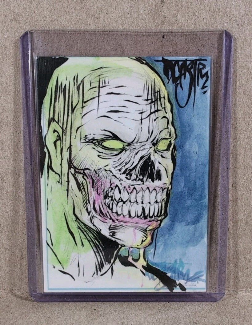 Dave Castr Crusin (2025) OAC Sketch Card W Original Zombie Horror Art