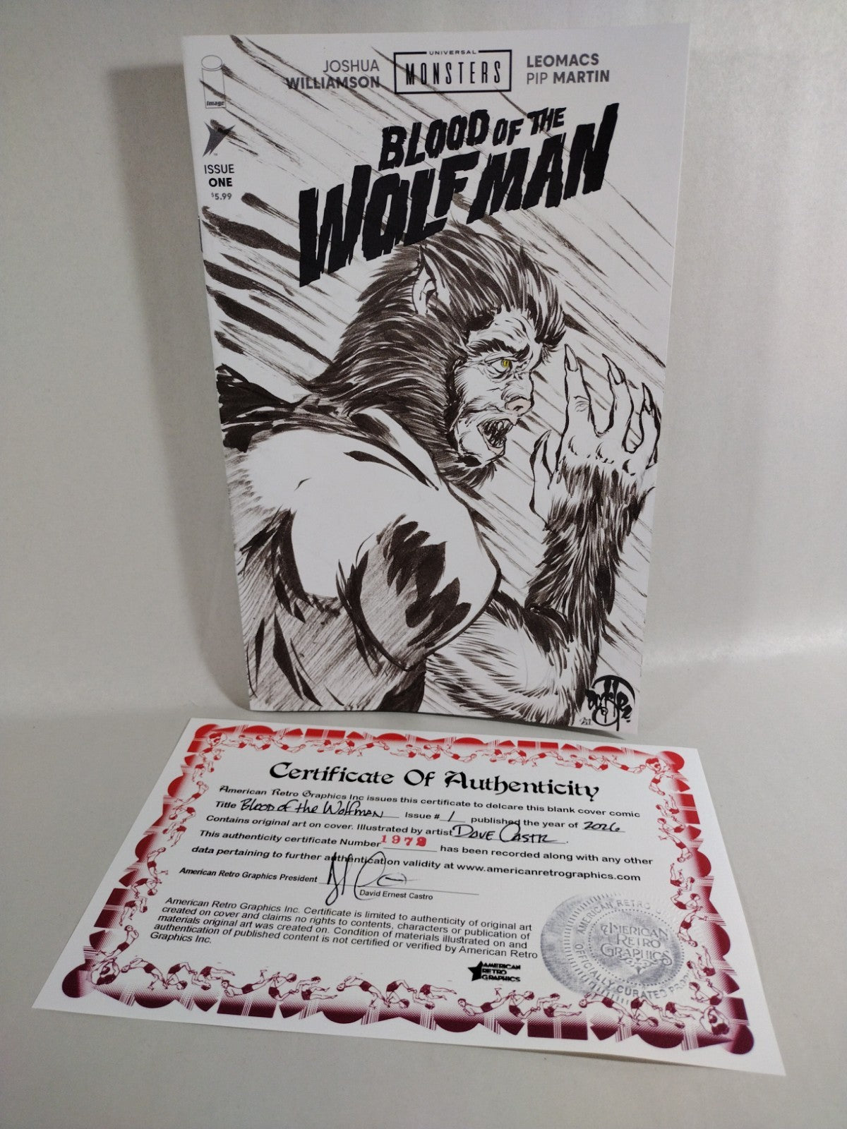Blood Of The Wolfman #1 Image Comic 2026 Sketch Cover Var W Original DCastr Art