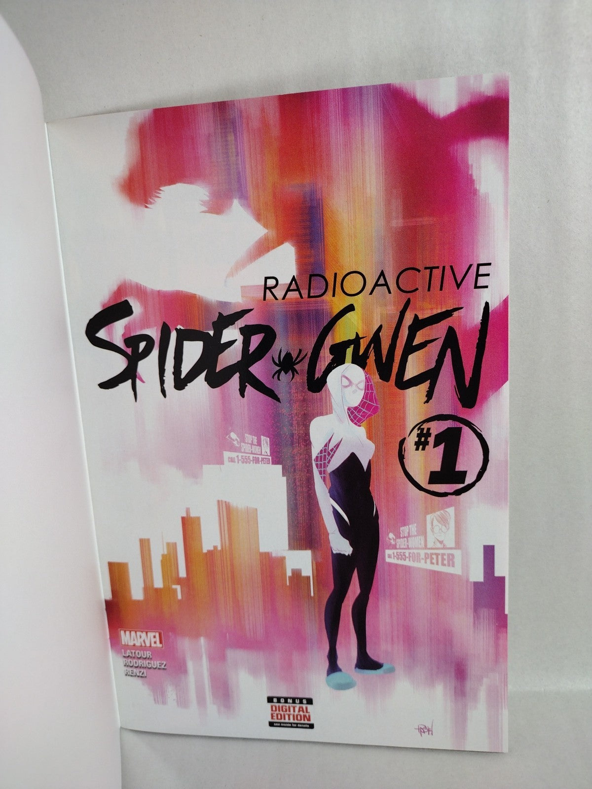 SPIDER-GWEN #1 (Dec 2015) Marvel Blank Sketch Cover Variant Comic New NM