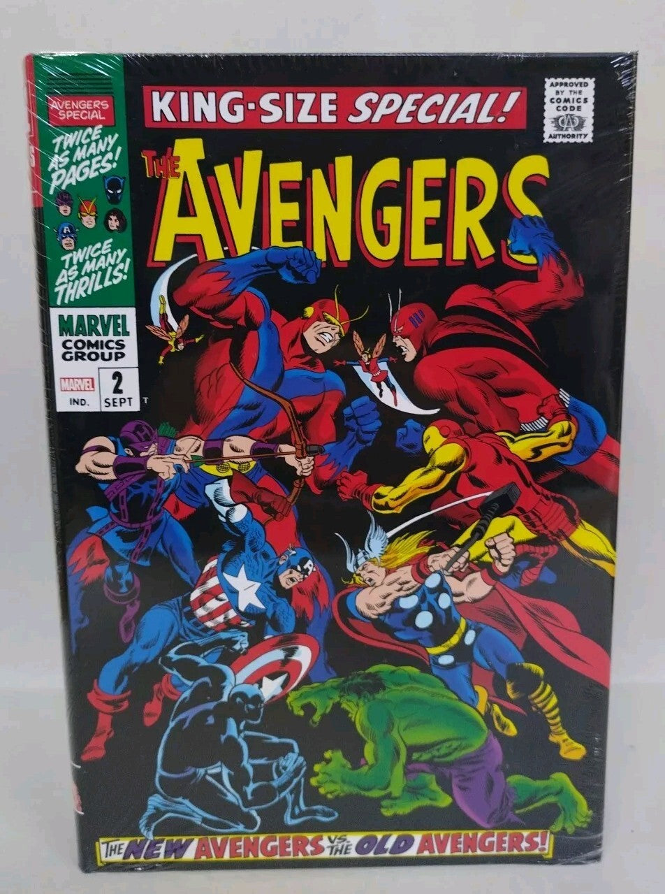 Avengers Vol 2 Omnibus Marvel Hardcover John Buscema DM Variant New Sealed 