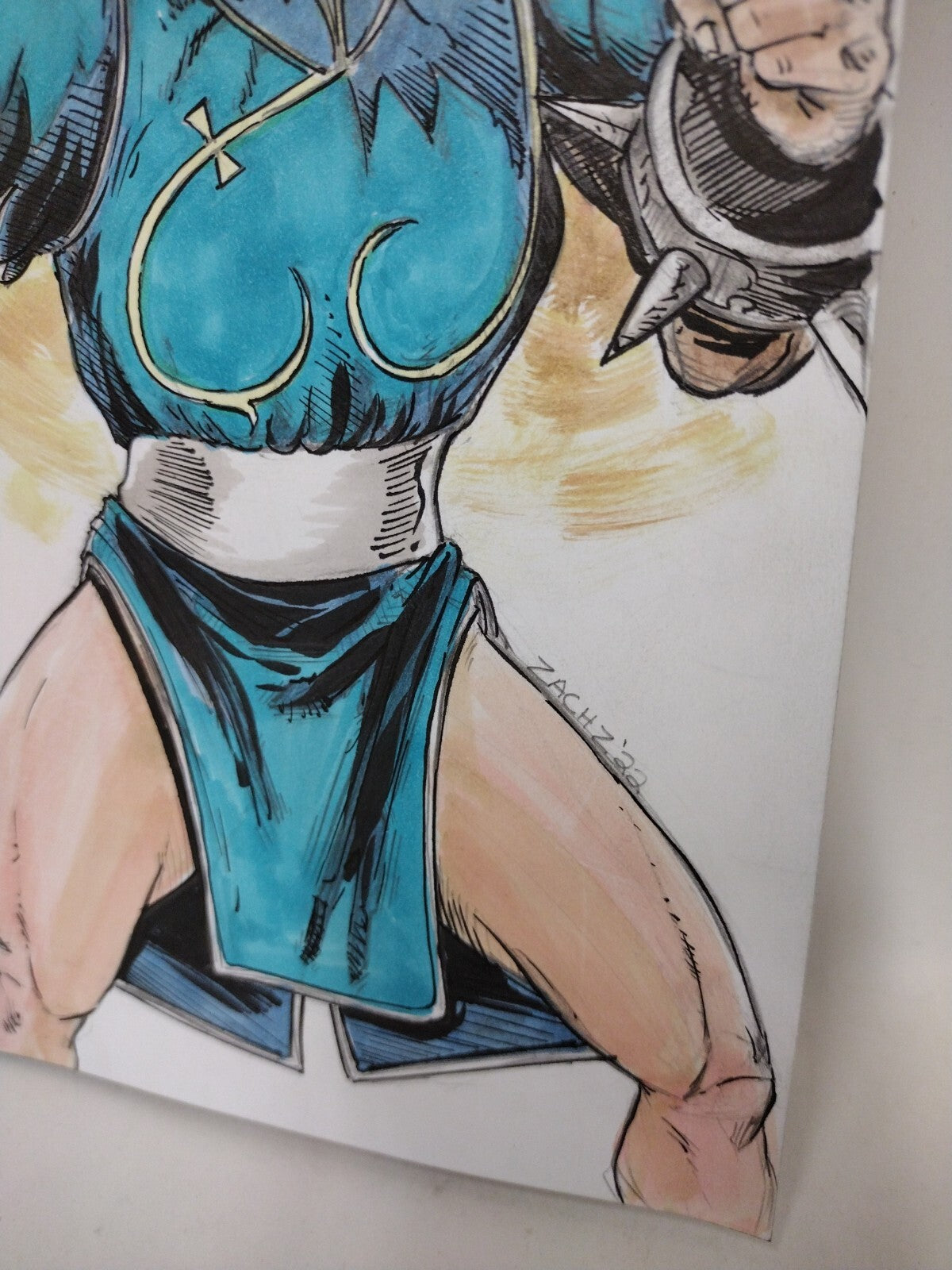 Street Fighter Vs  Darkstalkers 1 Blank Cover Udon Comic W Original Zach Zellars