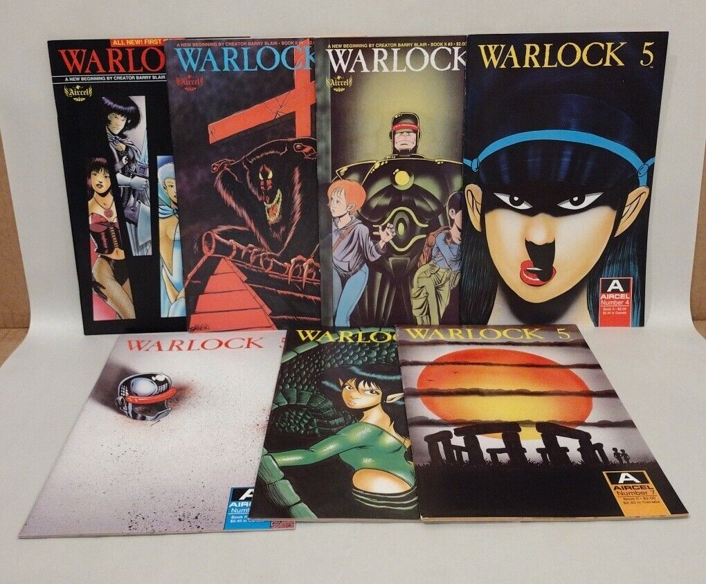 Warlock 5 Vol 2 (1989) Aircel Comics Lot Set 1 2 3 4 5 6 7 Complete Series VF NM