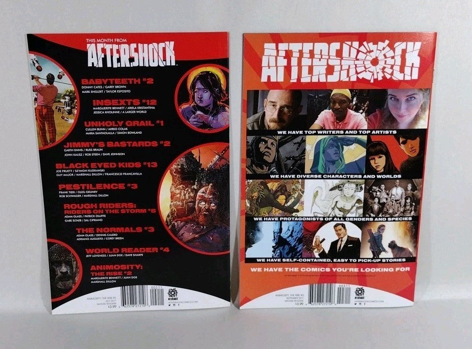 Animosity (2016) Aftershock Comic Lot #2-10 Rise #1-3 Evolution