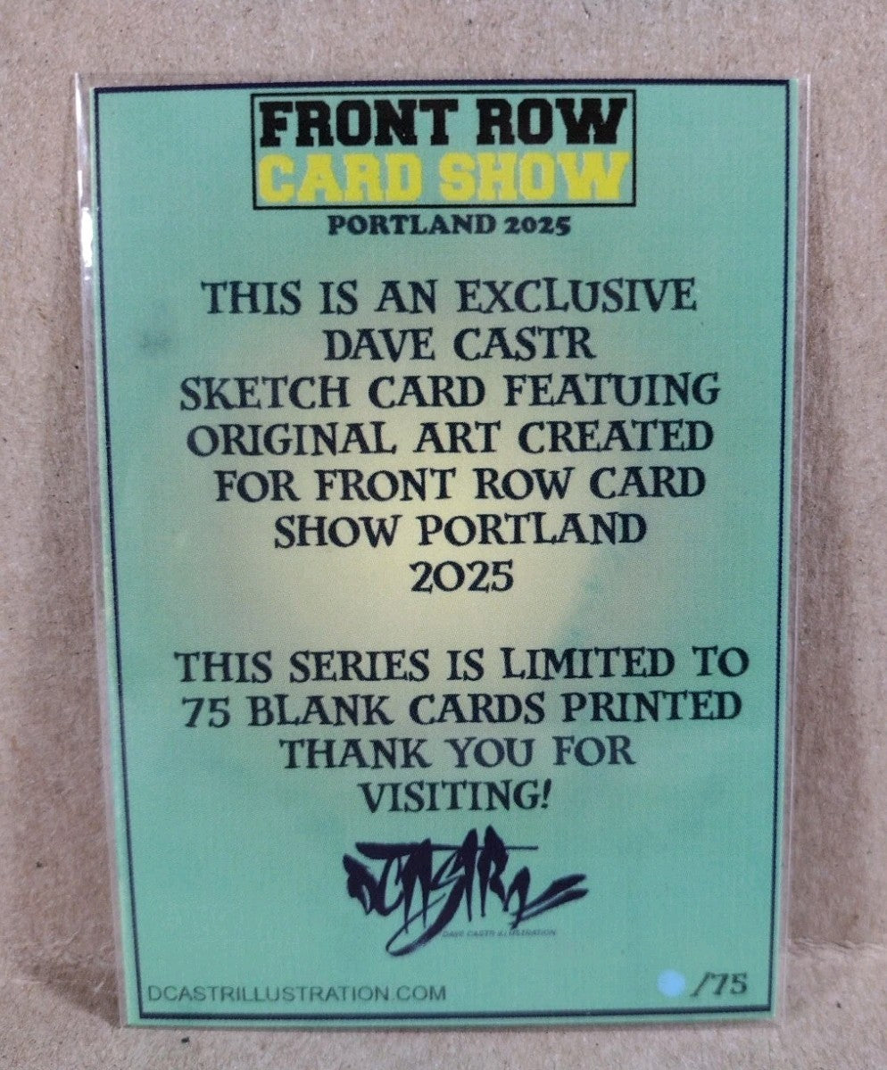 DCastr 2025 Front Row Show Exclusive Sketch Card W Original Martian Manhunter Ar