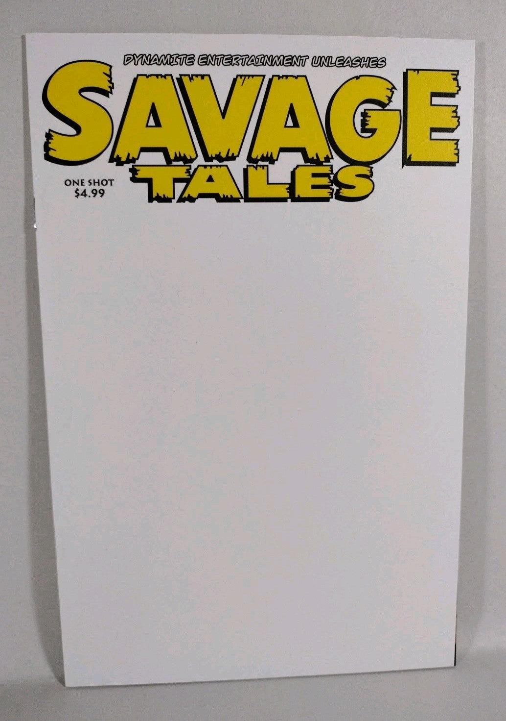 Savage Tales #1 (2022) Dynamite Blank Sketch Variant Cover One-Shot Comic New NM