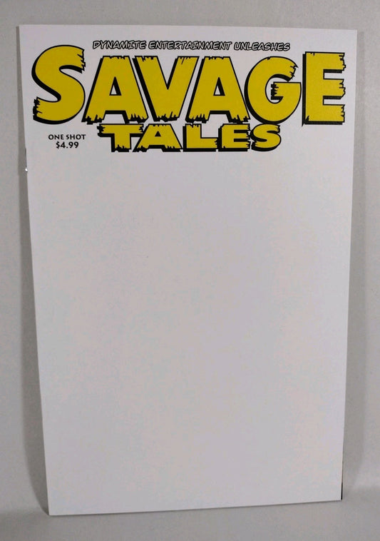 Savage Tales #1 (2022) Dynamite Blank Sketch Variant Cover One-Shot Comic New NM