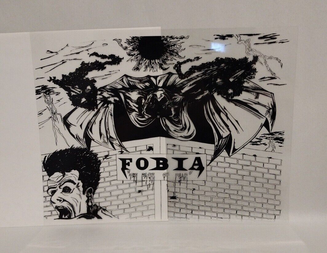 Fobia Comic (1994) Toxic Studios Transparent Print Portfolio Set W Folder Noyes