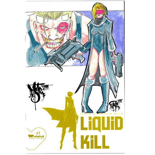  Liquid Kill #1 (2023) Whatnot Blank Cover Comic W Original Dave Castr Art 1st