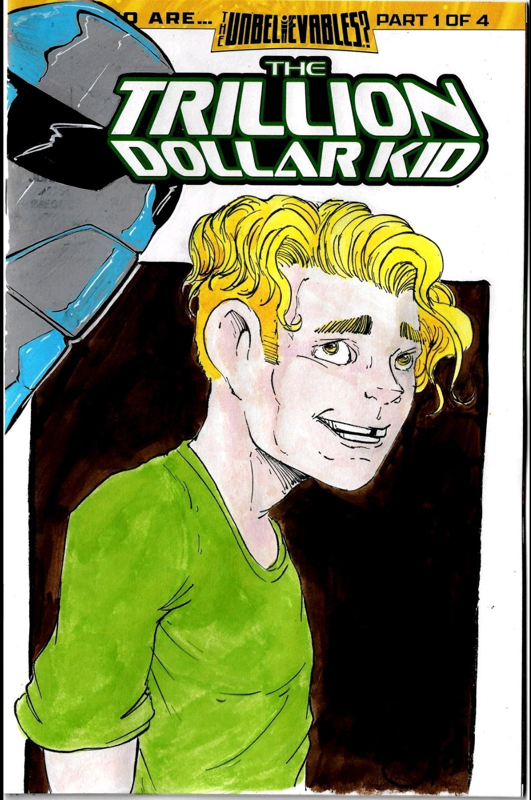 Trillion Dollar Kid #1 Ghost Machine 2026 Sketch Cover Var W Original DCastr Art