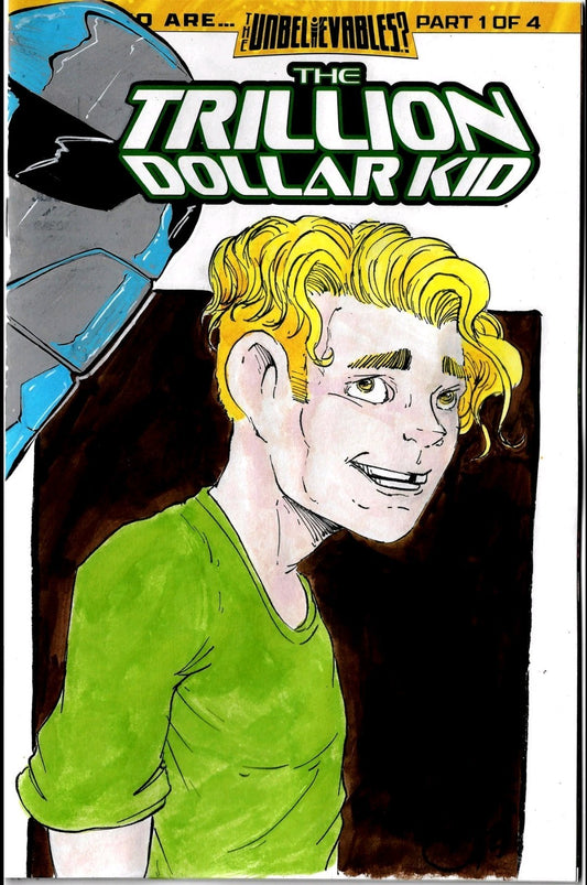 Trillion Dollar Kid #1 Ghost Machine 2026 Sketch Cover Var W Original DCastr Art