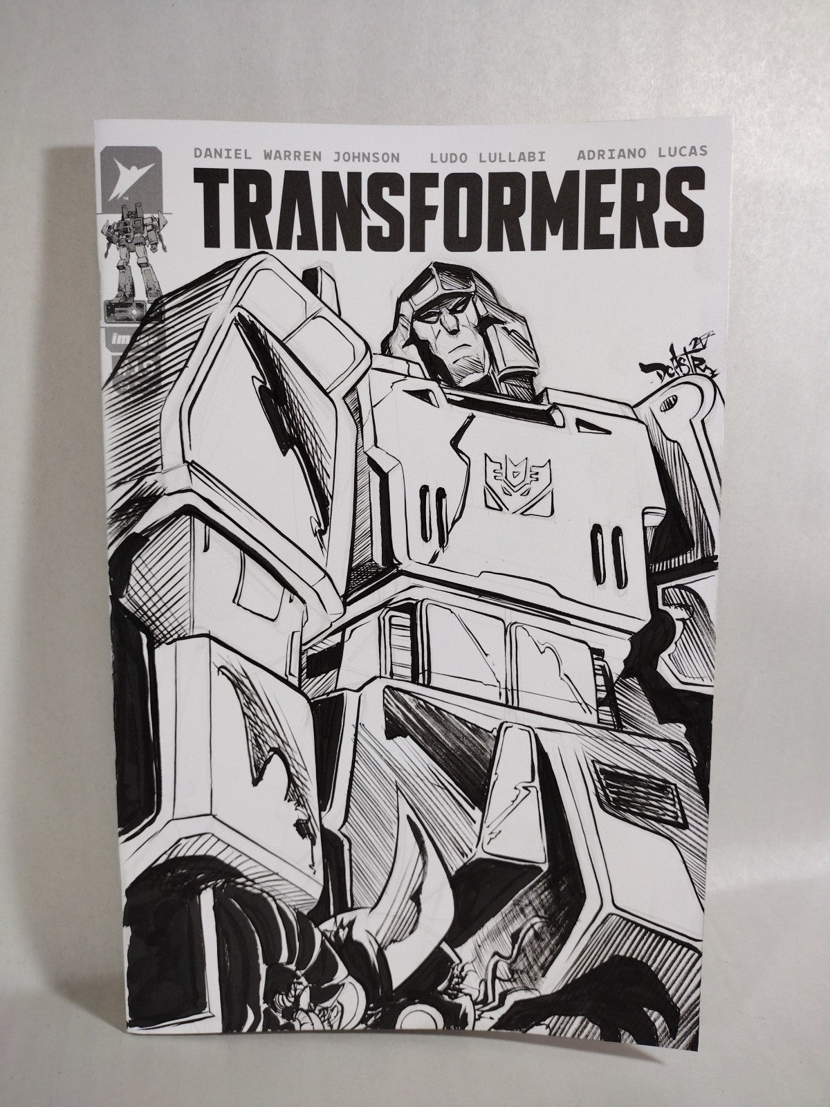 Transformers #19 (2025) Image Comic Sketch Variant Cover W Original Megatron Art