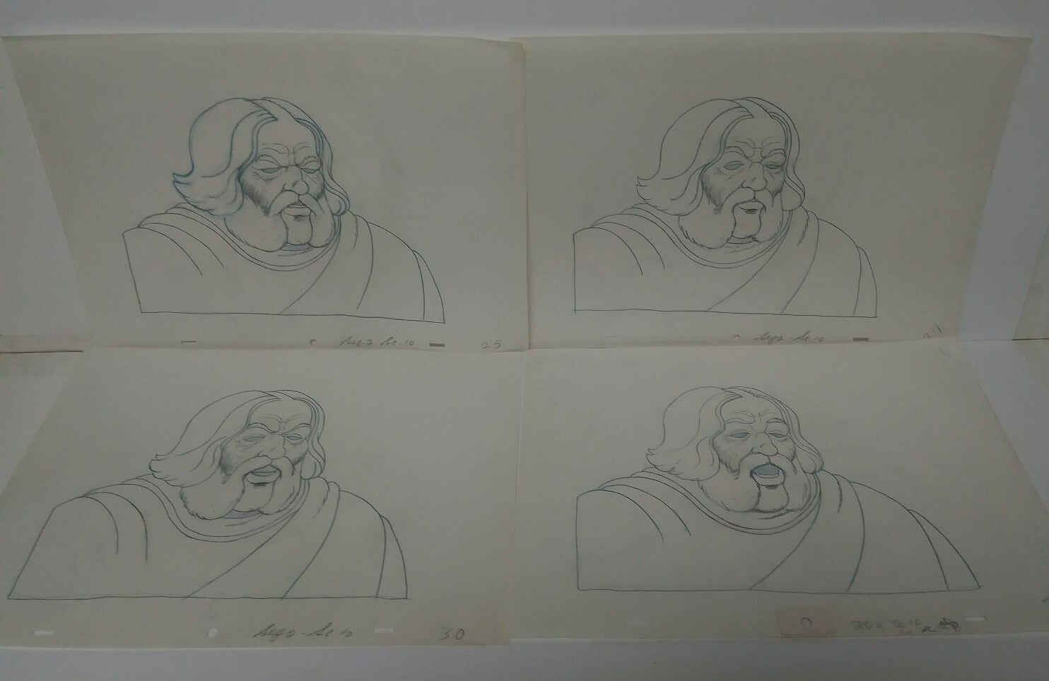 Lot Of 10 Original 1981 Heavy Metal Animation Pencil Art Prelims of Elder TAARNA