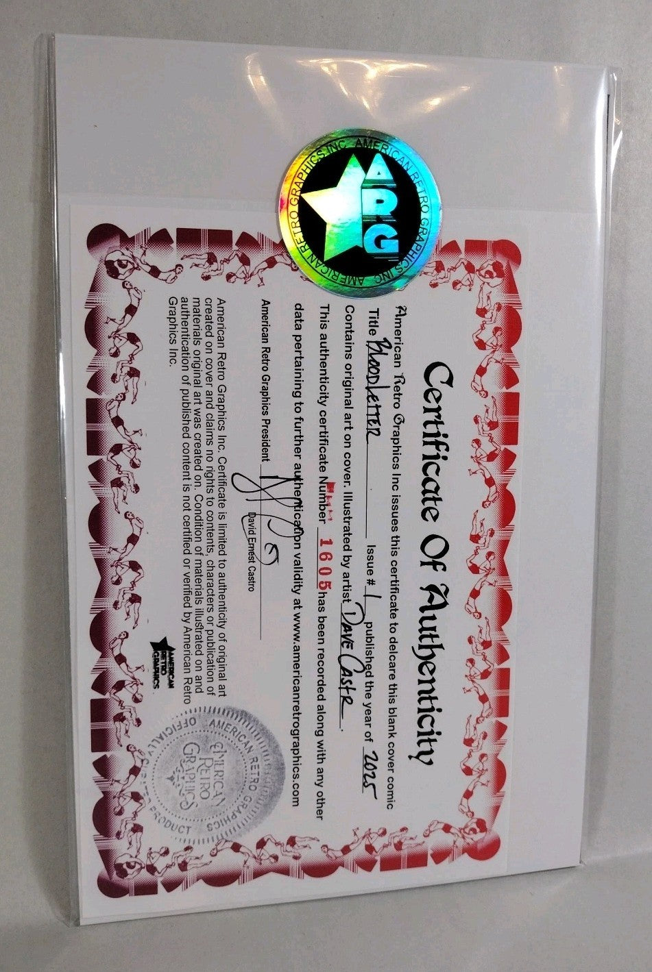 Bloodletter #1 (2025) Image Comic Sketch Cover Variant W Original Dave Castr Art