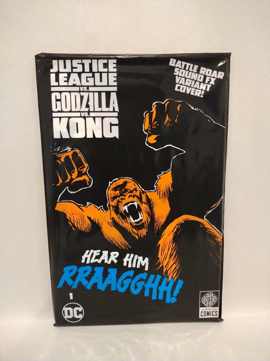 Justice League vs Godzilla vs Kong #1 (2023) DC Kong Battle Roar Sealed New