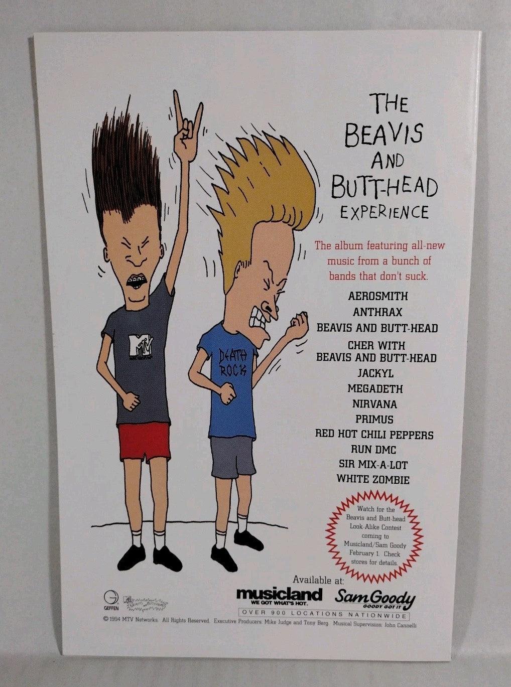 Beavis And Butt-Head #1 (1993) Marvel MTV 1st Comic Appearance NM