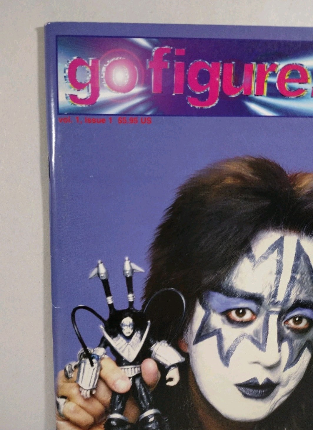 Go Figure Action Figure Magazine #1 (1997) Kiss Ed Set Gene Simmons Ace Frehley