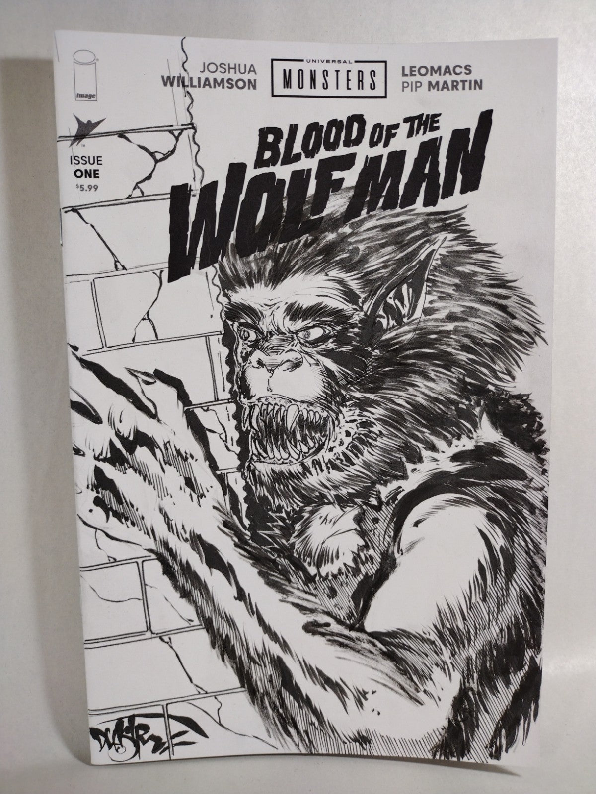 Blood Of The Wolfman #1 Image Comic 2026 Sketch Cover Var W Original DCastr Art