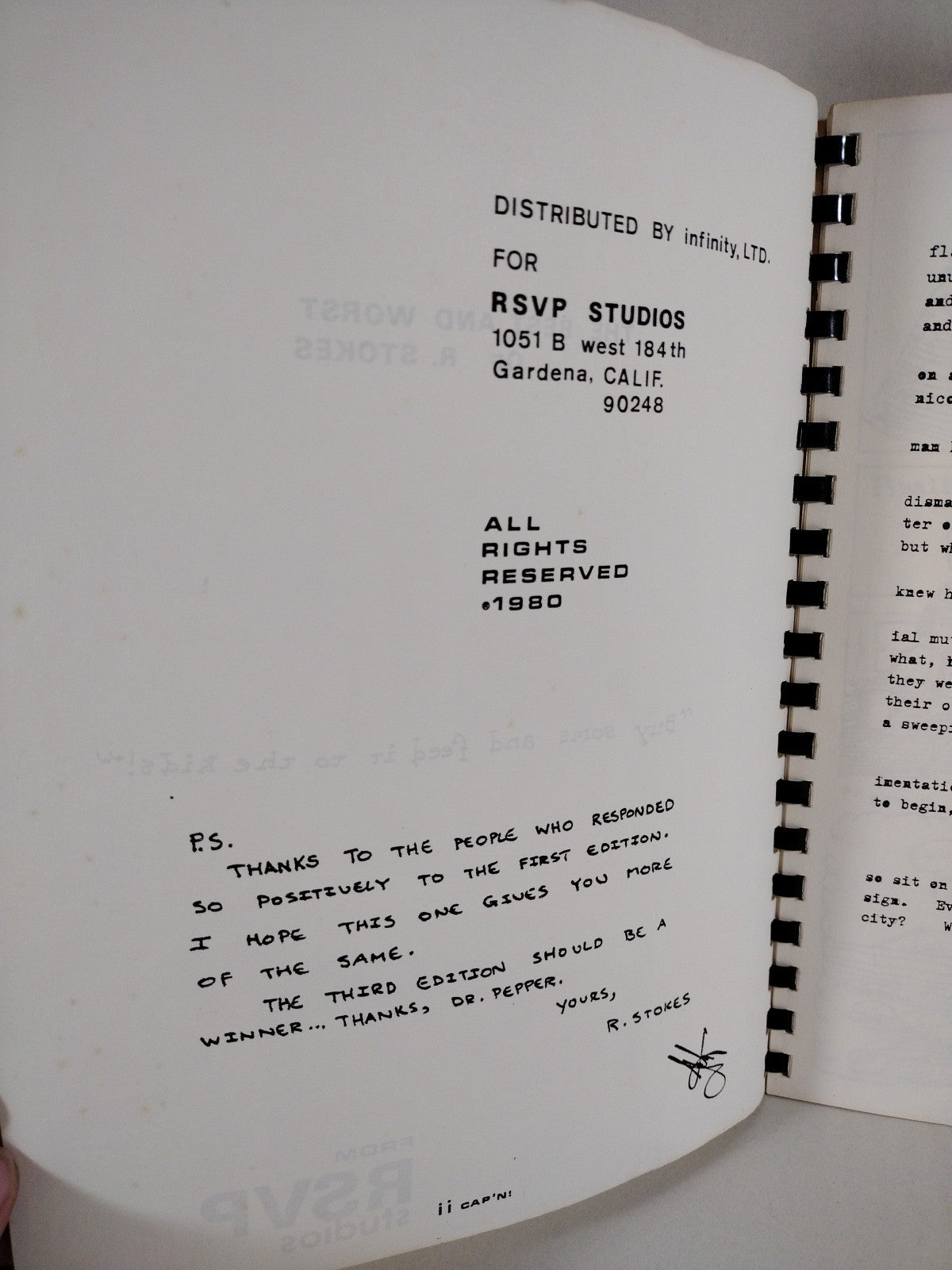 Best And The Worst Of R Stokes (1980) RSVP Infinity Comics Collected