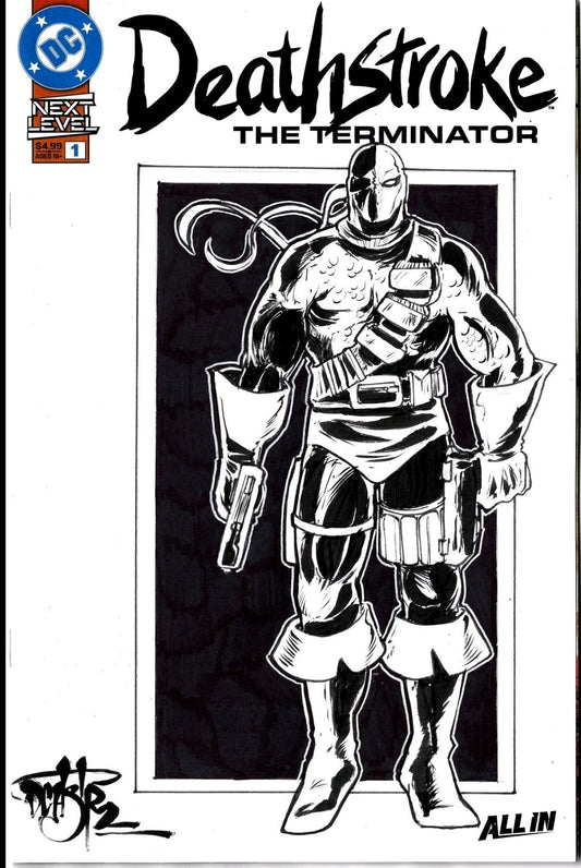Deathstroke Terminator #1 (2026) DC Sketch Var Cover Comic W Original DCastr Art