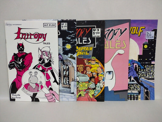 Entropy Tales (1986) Complete Comic Set #1 2 3 4 1st Appearance Night Wolf + #1