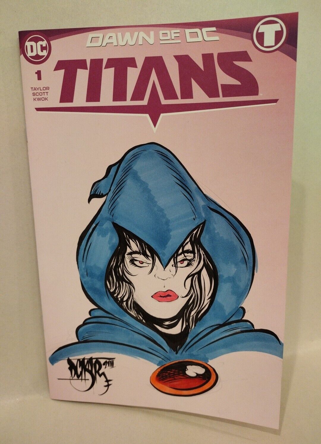 Titans #1 (2023) Dawn Of DC Blank Sketch Variant Comic w Original Dave Castr Art