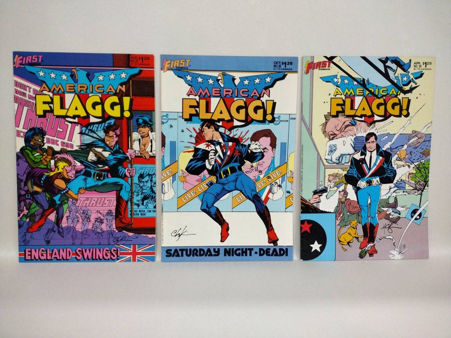 American Flagg (1983) First Comic Lot Set 1-6 8 9 11 14 15 19 23 25 39 41 46 48+