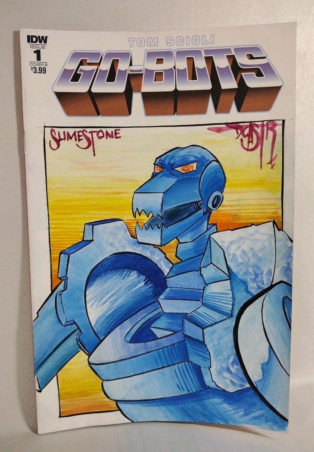 Go Bots 1 (2018) IDW Sketch Cover Comic Variant W Original Slimestone DCastr Art