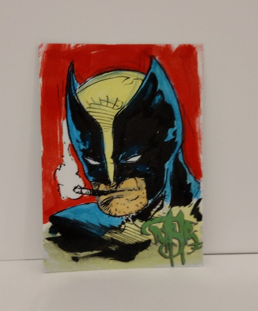 DCastr Iron Claw Series Personal Sketch Card Original 1/1 Wolverin Art W Holder