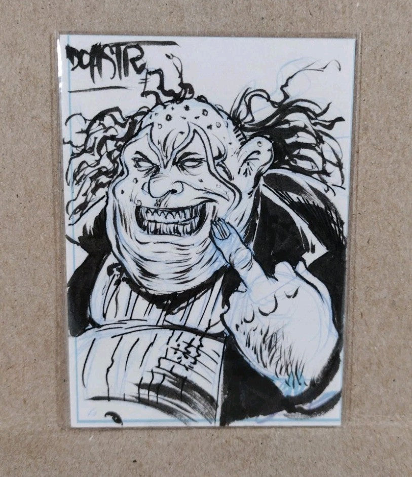 Dave Castr Crusin (2025) OAC Sketch Card W Original Spawn Clown Art ACEO