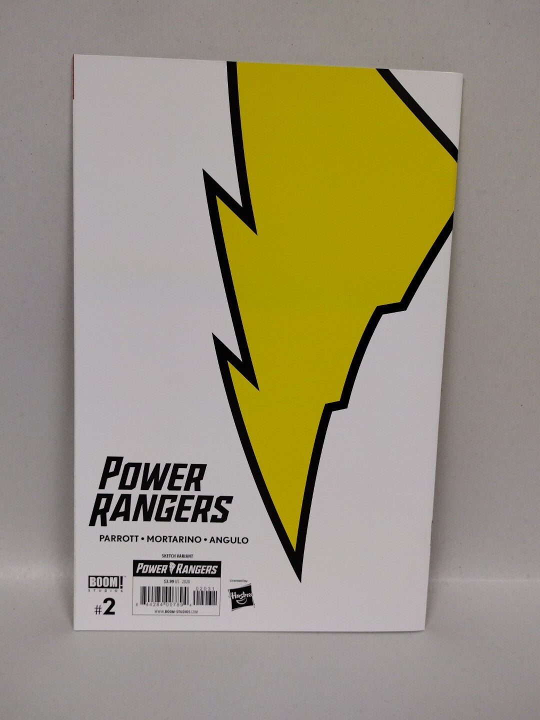 Power Rangers #2 Boom Comic Sketch Var W Original Brian Lacy Trini Yellow Art