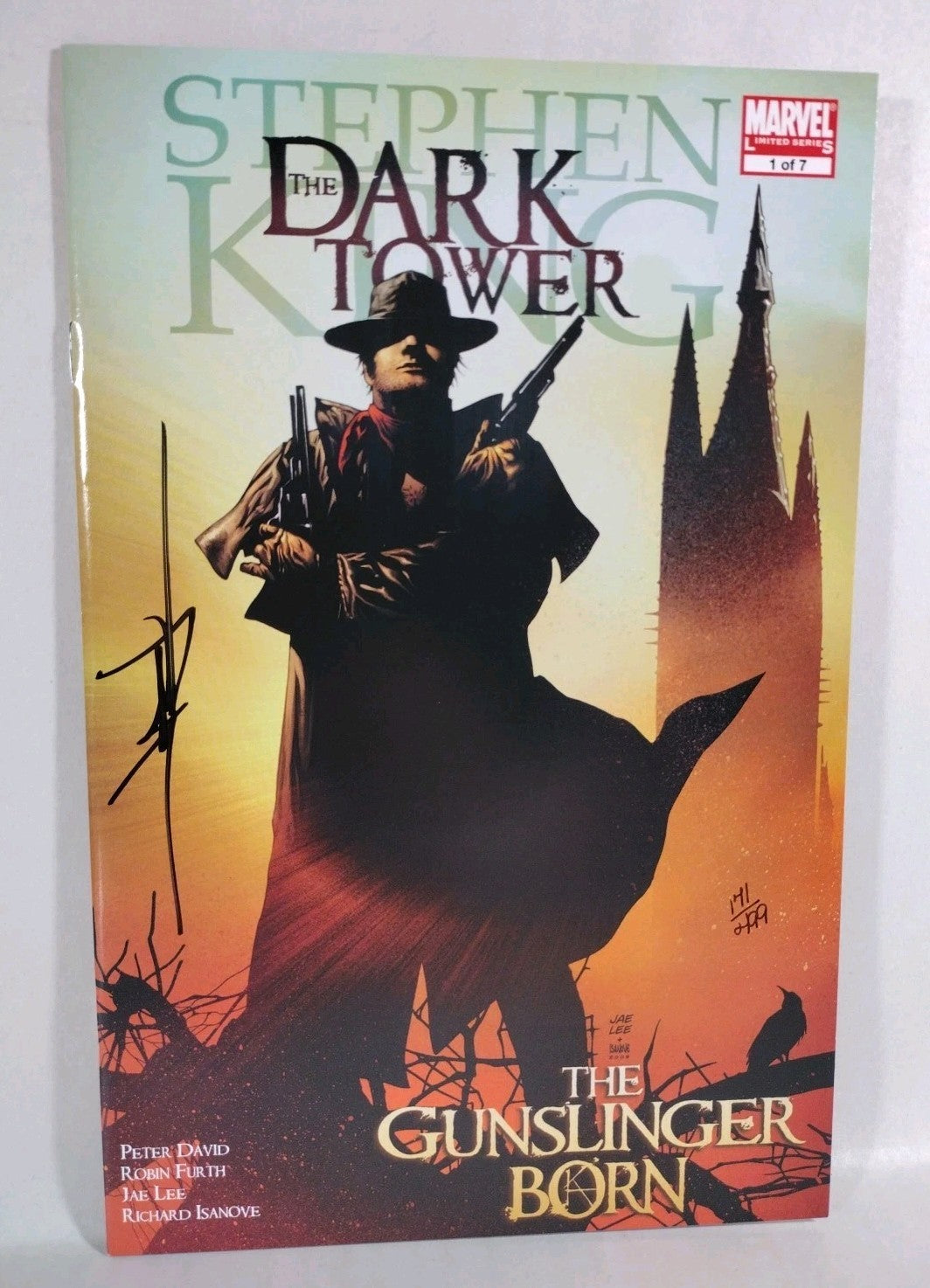 Dark Tower Gunslinger Born #1 (2007) Marvel Comic Signed Jae Lee DF COA 171/499