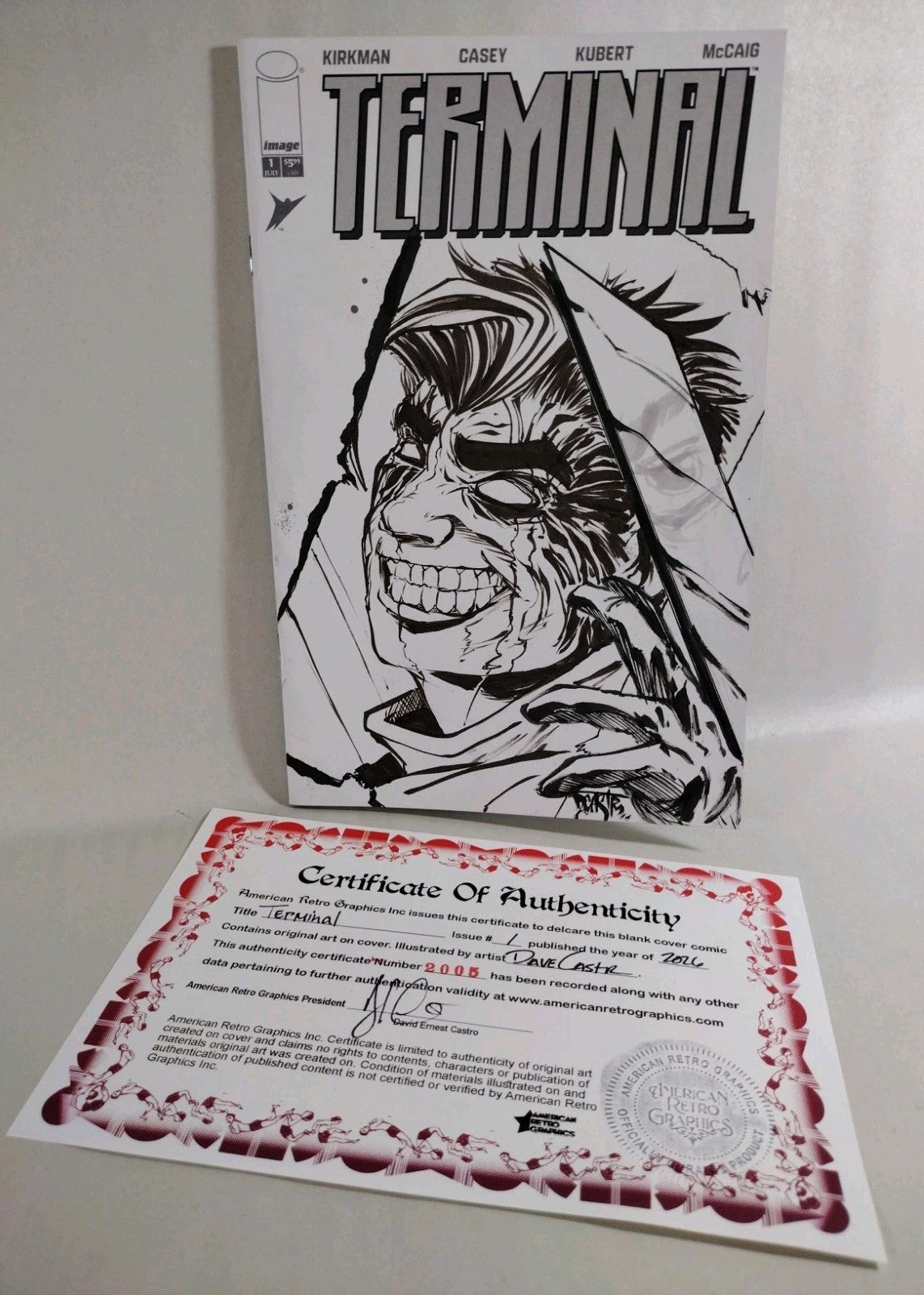 Terminal #1 (2026) Skybound Image Comic Sketch Cover W Original Dave Castr Art