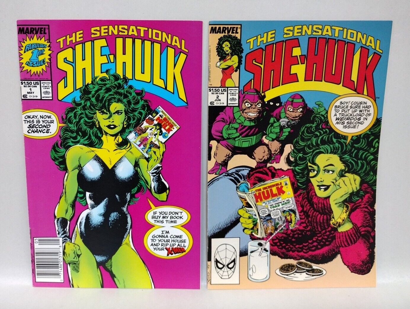 She-Hulk (1989) Marvel Comic Lot Set #1 2 John Byrne F-VF