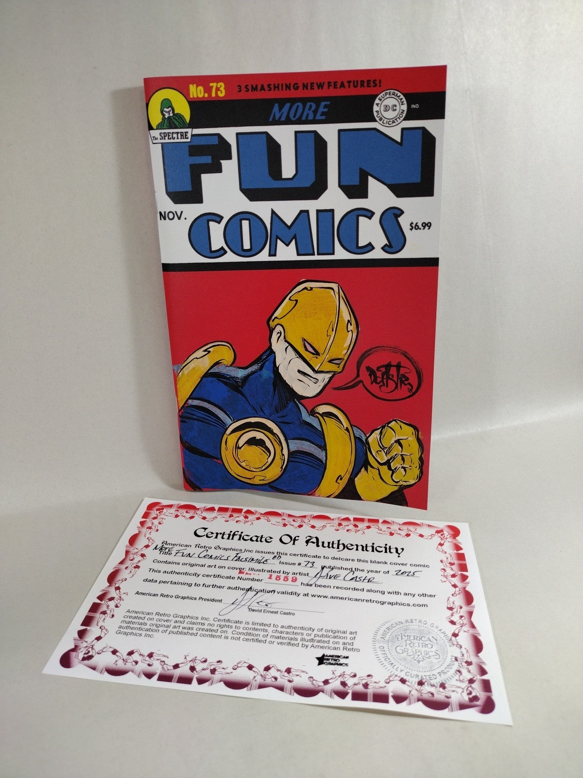 More Fun Comics #73 Facsimile Ed (2025) DC Sketch Cover W Original Dr Fate Art