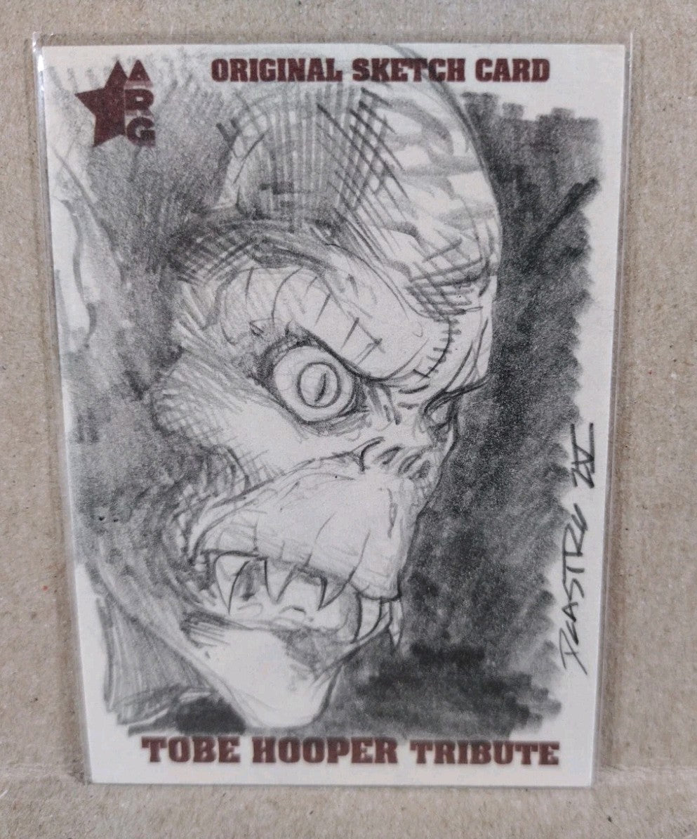 Tobe Hooper Tribute Sketch Card 2022 ARG W Original Dave Castr Kurt Barlow Art