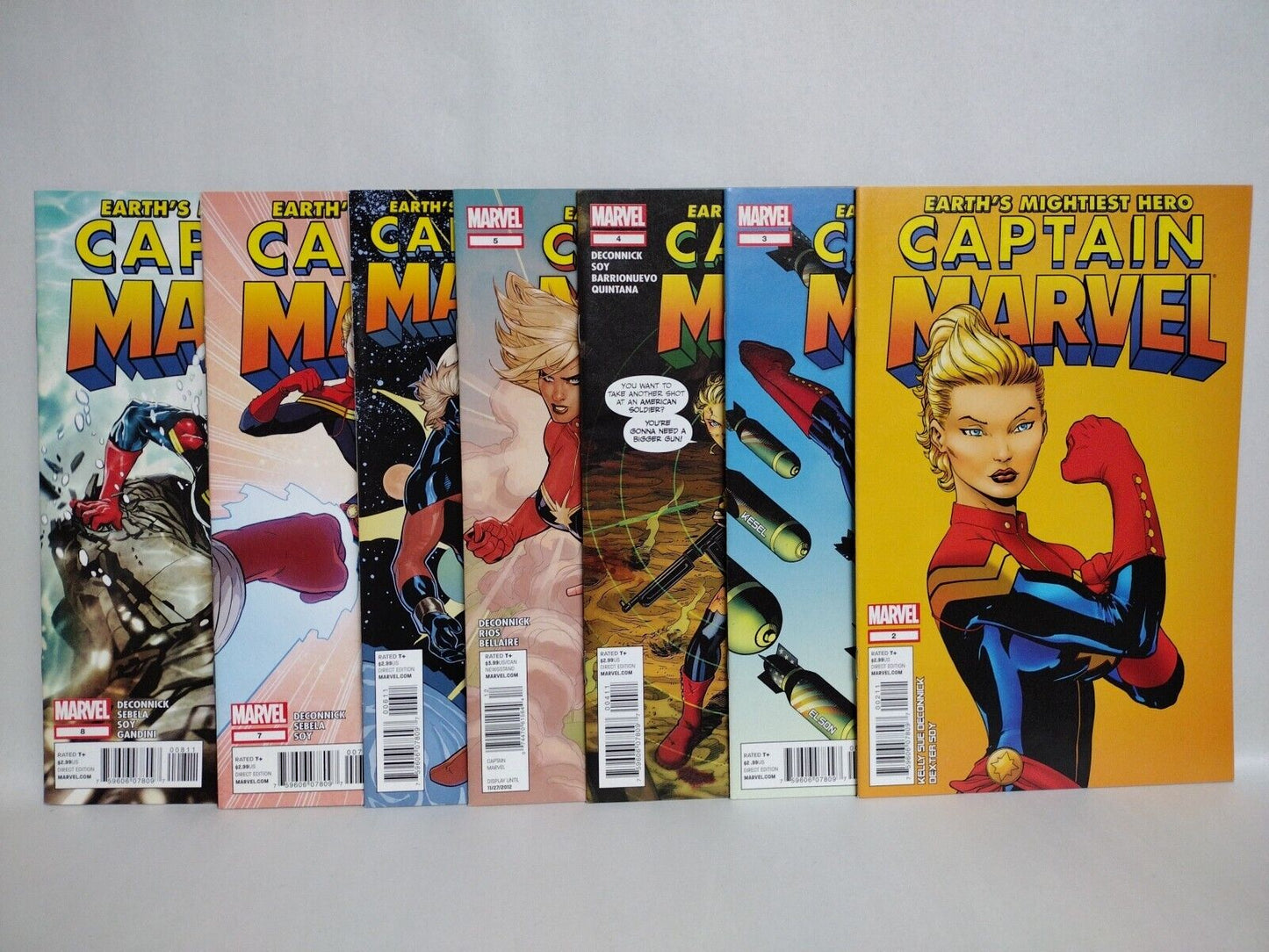 Captain Marvel (2012) Comic Lot Set #2 3 4 6 7 8 Deconick Dexter Soy NM