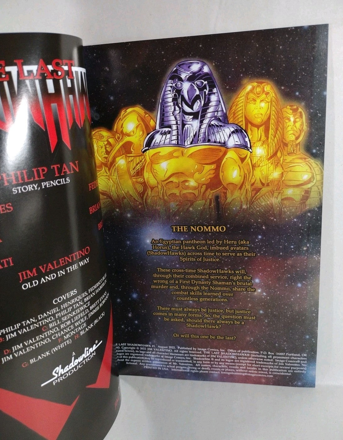 LAST SHADOWHAWK #1 (2022) Image Comic Blank Black Gloss Error Variant Cvr H NM