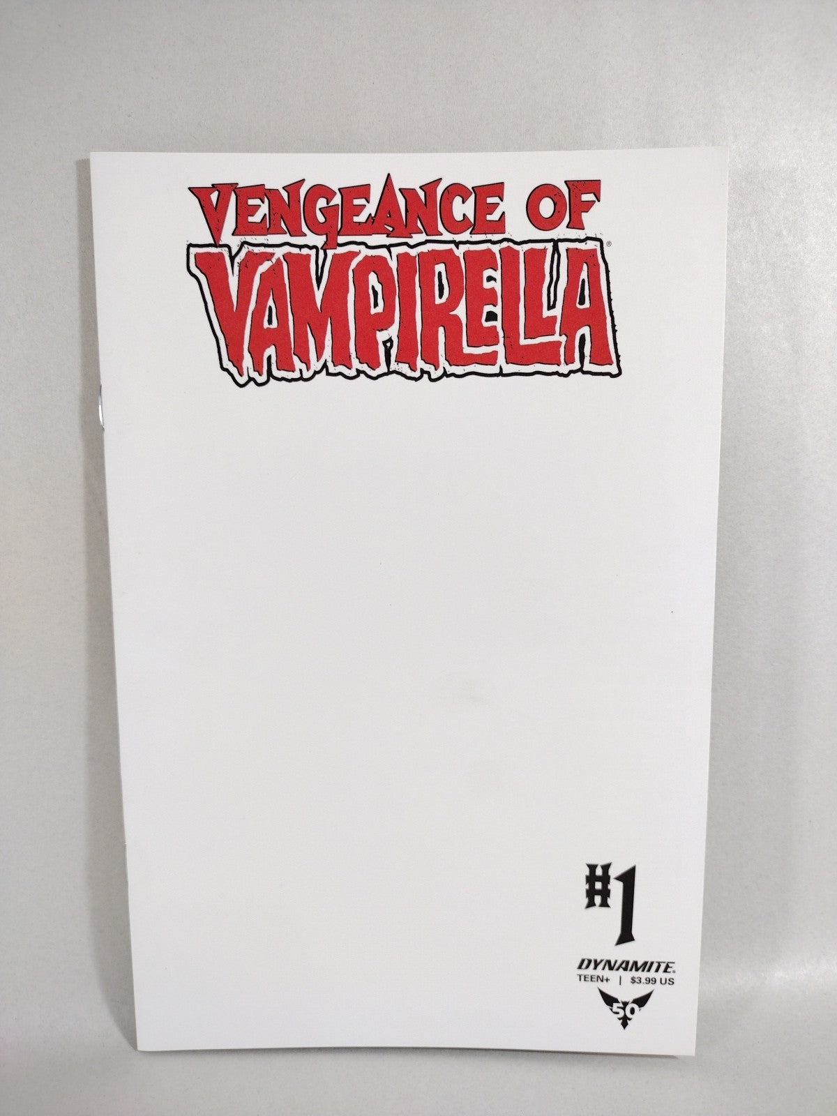 Vengeance Of Vampirella #1 (2019) Dynamite Comic Blank Sketch Cover Variant NM