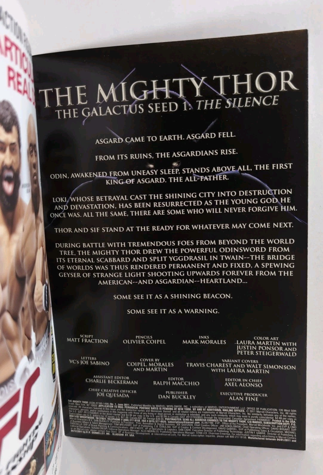 Mighty Thor #1 (2011) Marvel Comic Blank Sketch Variant Cover Fraction New NM