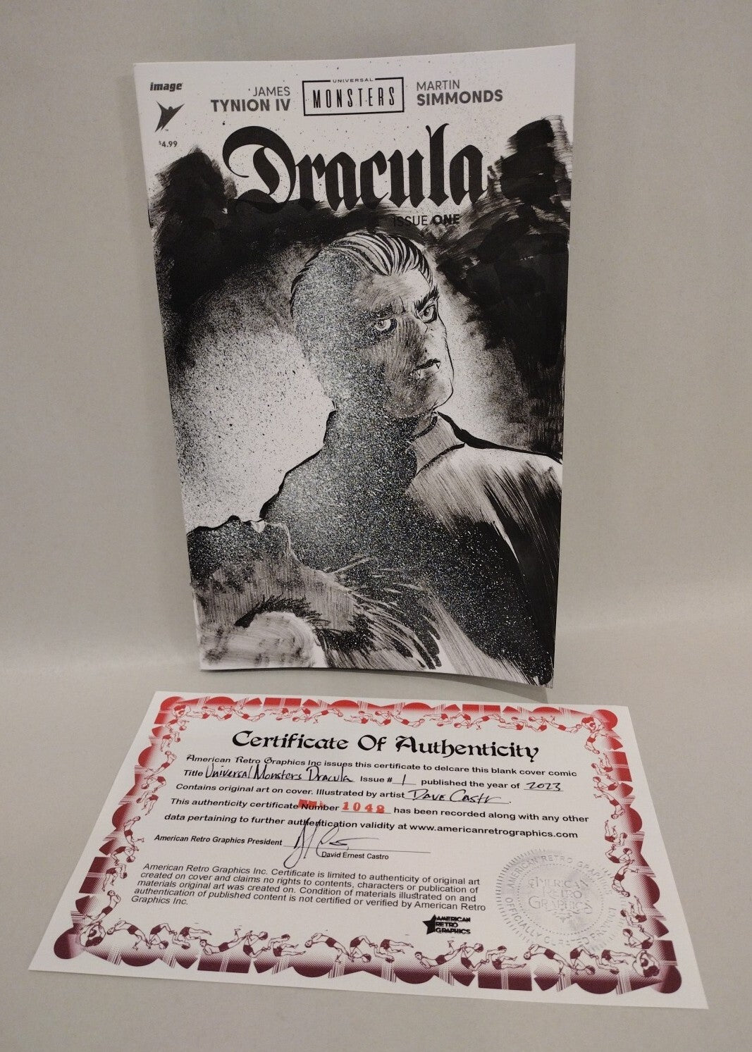 Universal Monsters DRACULA #1 (2023) Image Comics Sketch Variant W Original Art 