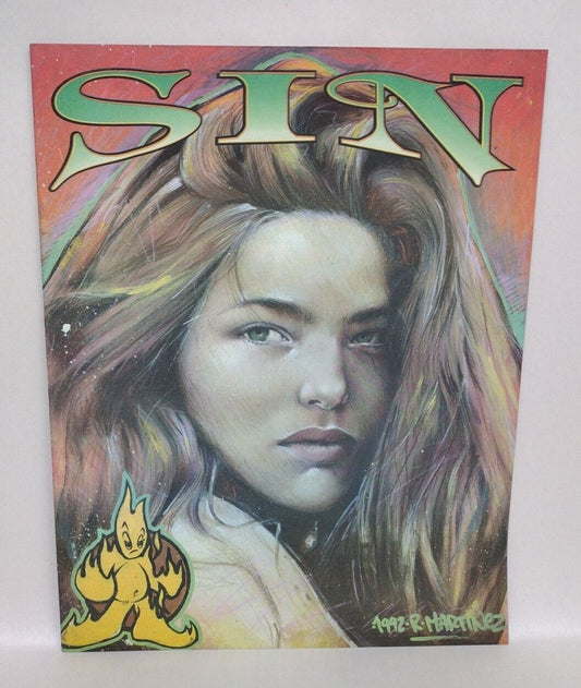 SIN Magazine #7 (1992) So Cal Party Scene Nightclubs Newsprint Tim Vigil Article