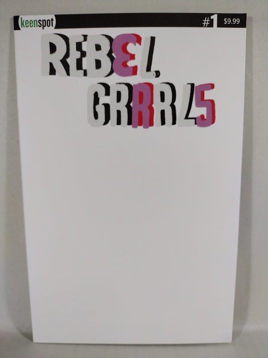 Rebel Grrrls #1 (2023) Keenspot Blank Sketch Cover Comic Variant NM 