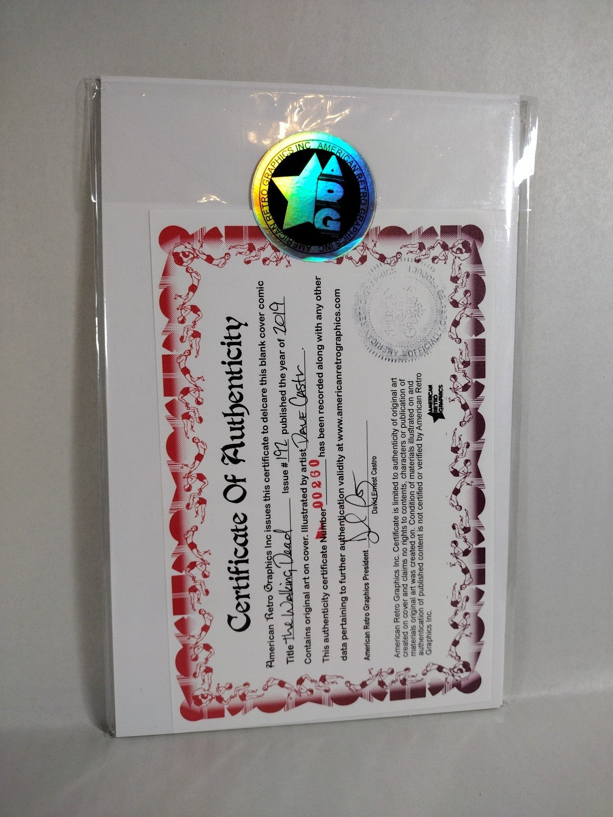 WALKING DEAD #192 (2019) Image Comic Sketch Cover w Original Dave Castr Art