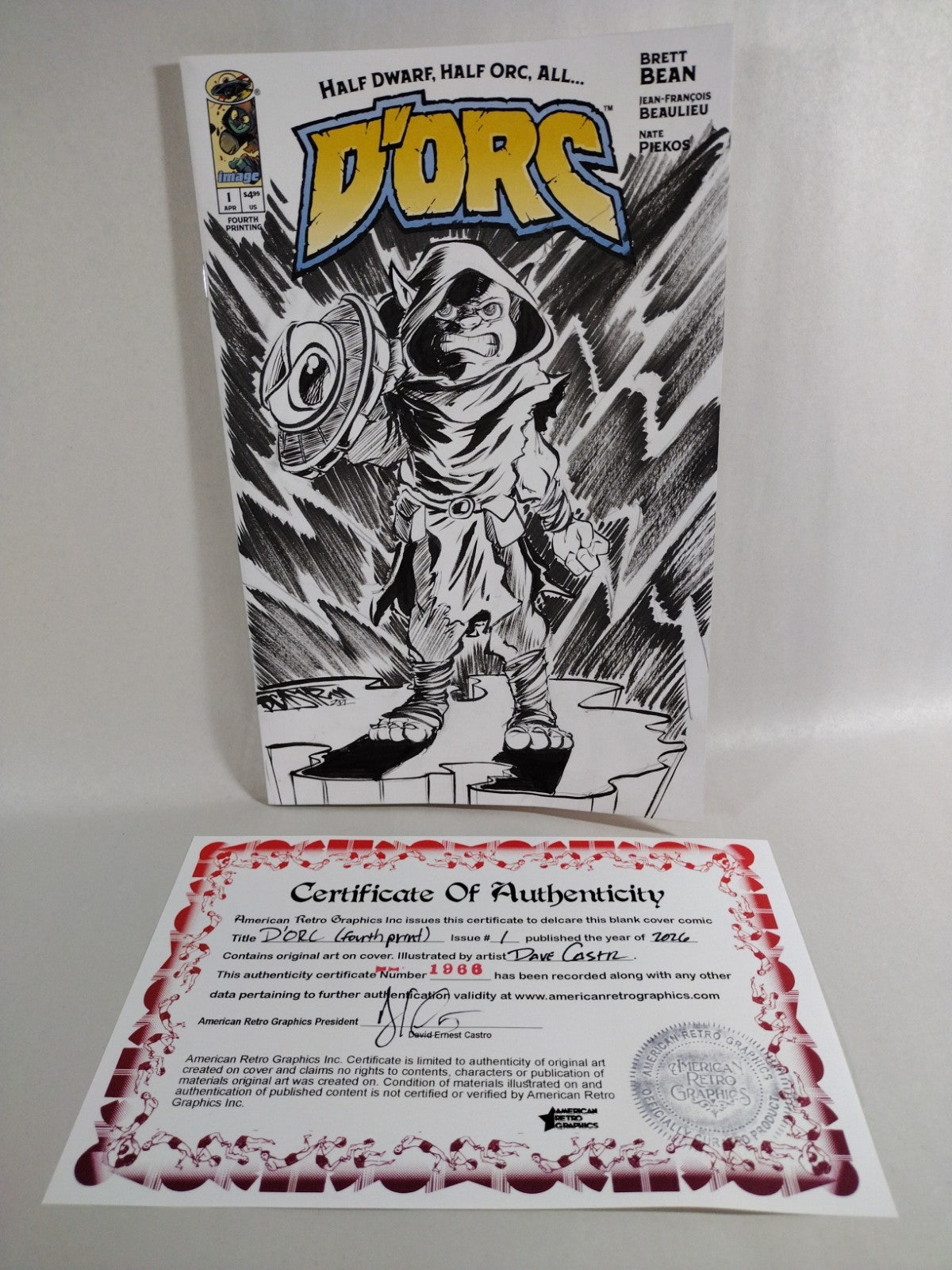 D'Orc #1 (2026) Image Comic 4th Print Sketch Cover Variant W Original DCastr Art