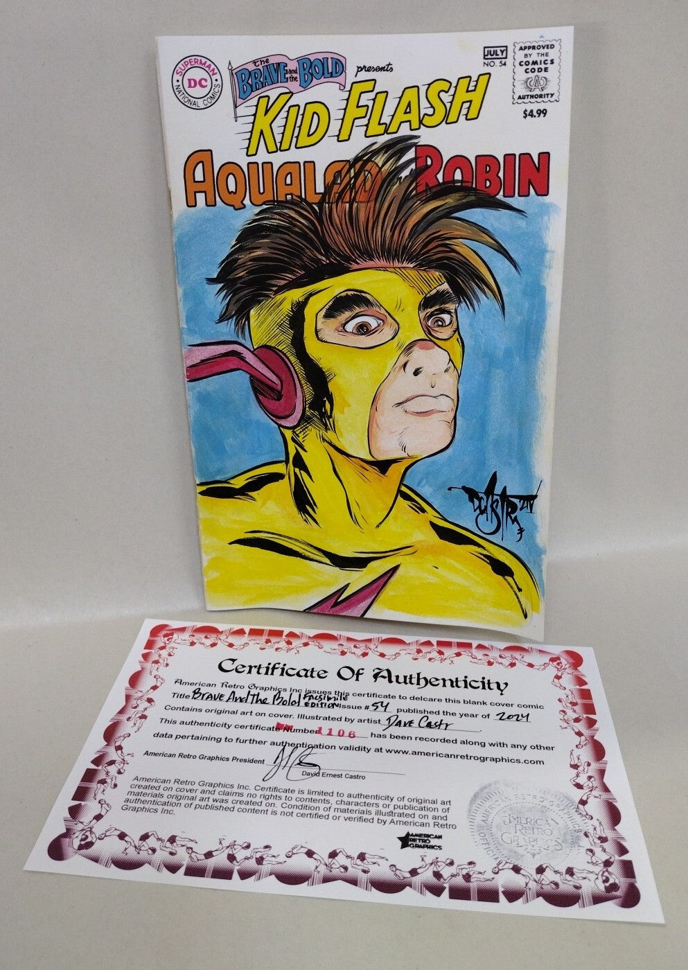 Brave And The Bold 54 DC 2024 Facsimile Edition Sketch Var W Original DCastr Art